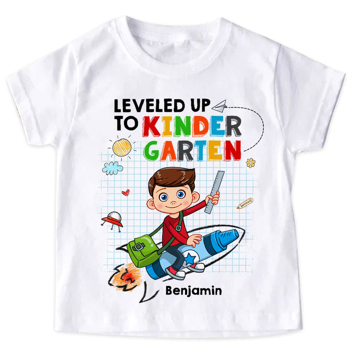 Personalized Gift For Grandson Leveled Up To Kid T Shirt - Kid Hoodie - Kid Sweatshirt 32578 1