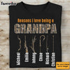 Personalized Gift for Grandpa Hunting Fishing Reasons to Love Shirt - Hoodie - Sweatshirt 32580 1