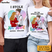 Personalized Gift For Couple Stole Her Heart Shirt - Hoodie - Sweatshirt 32582 thumb 1