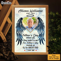 Personalized Memorial Dad Father's Day Photo Upload Picture Frame Light Box 32586 thumb 1