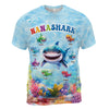 Personalized Gift For Grandma Shark All-over Print T-shirt 32587 1