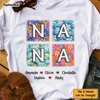 Personalized Gift For Grandma Floral Name 3D Inflated Print Shirt - Hoodie - Sweatshirt 32588 thumb 1