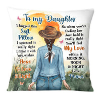 Personalized Gift For Daughter Chase the Sun Boho Pillow 32593 thumb 1