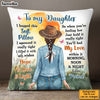 Personalized Gift For Daughter Chase the Sun Boho Pillow 32593 1