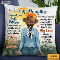 Personalized Gift For Daughter Chase the Sun Boho Pillow 32593 thumb 1