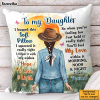 Personalized Gift For Daughter Chase the Sun Boho Pillow 32593 thumb 1