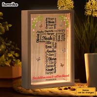 Personalized Gift For Grandma Word Art Grandkids Name Cross Picture Frame Light Box 32594 thumb 1