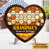 Personalized Gift For Grandma Reasons to Bee Happy 2 Layered Separate Wooden Plaque 32595 1