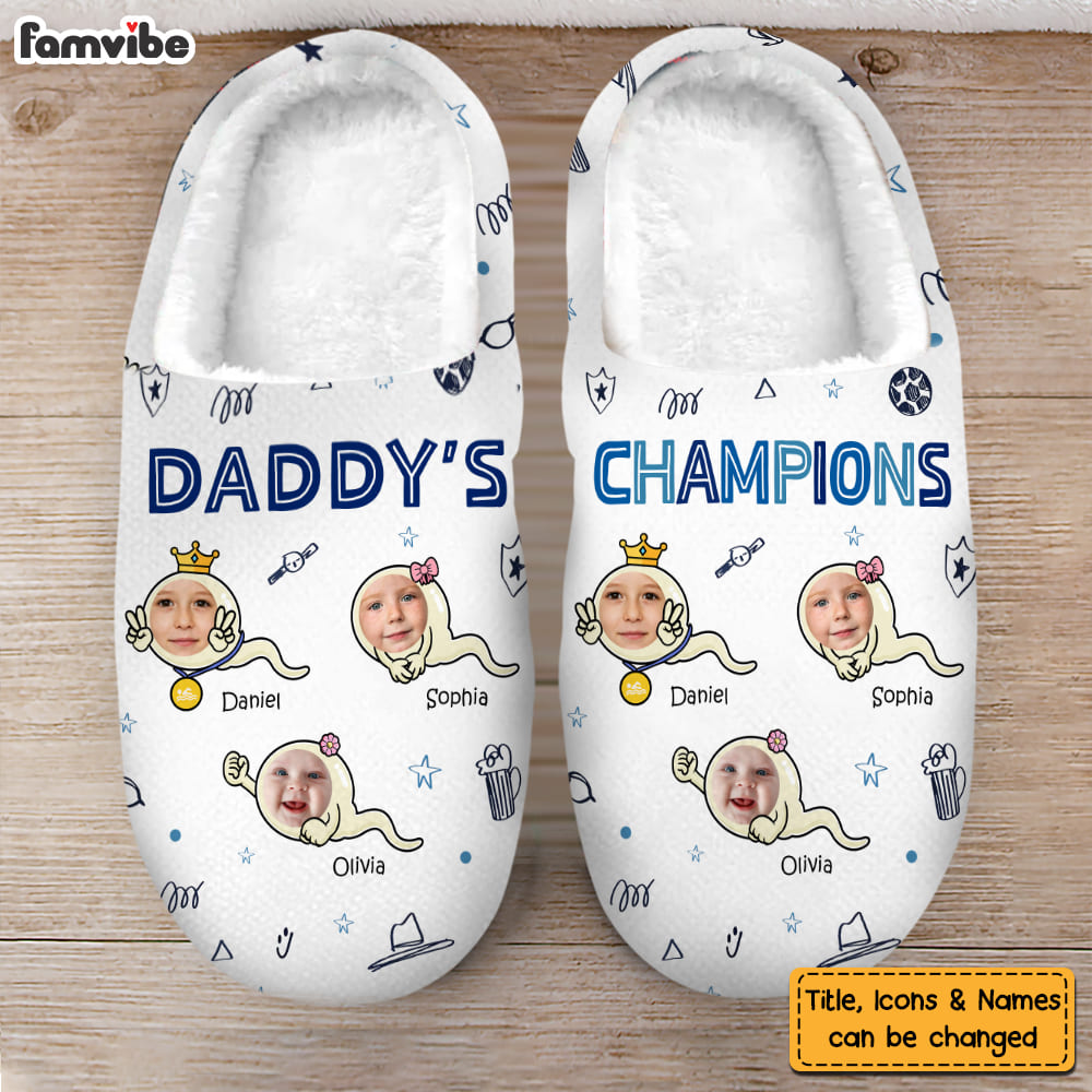 Personalized Gift For Dad Funny Slippers 32601 Primary Mockup