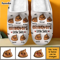 Personalized Gift For Grandma's Little Sh*t 3D Inflated Print Slippers 32603 thumb 1