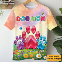Personalized Gift For Dog Mom Big Paw All-over Print T-shirt 32605 thumb 1