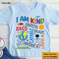 Personalized Gift For Grandson I Am Kind Kid T Shirt - Kid Hoodie - Kid Sweatshirt 32606 thumb 1