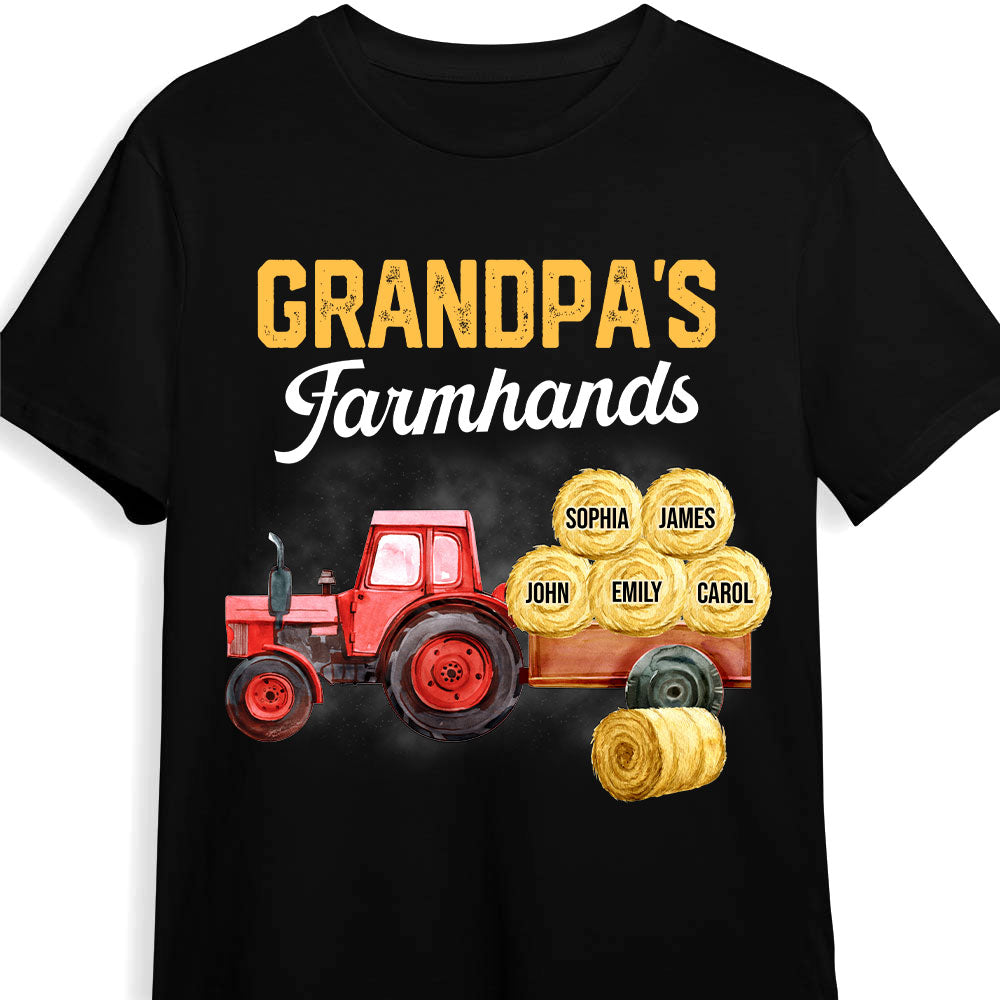 Gift For Grandpa Grandpa's Farmhands Shirt Hoodie Sweatshirt 32608 Primary Mockup