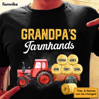 Gift For Grandpa Grandpa's Farmhands Shirt - Hoodie - Sweatshirt 32608 thumb 1