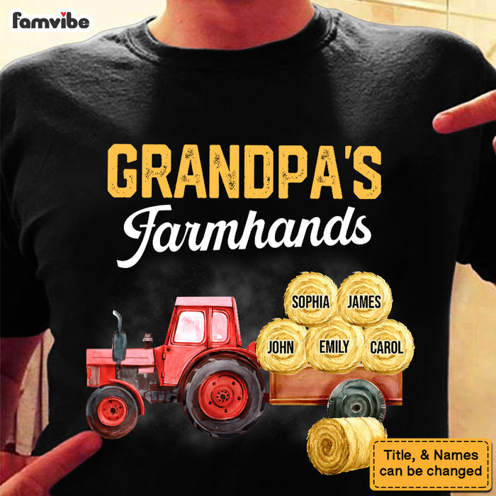 Gift For Grandpa Grandpa's Farmhands Shirt - Hoodie - Sweatshirt 32608 1