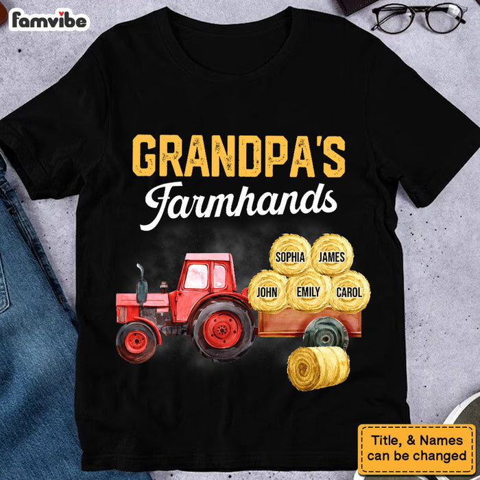 Gift For Grandpa Grandpa's Farmhands Shirt - Hoodie - Sweatshirt 32608 1