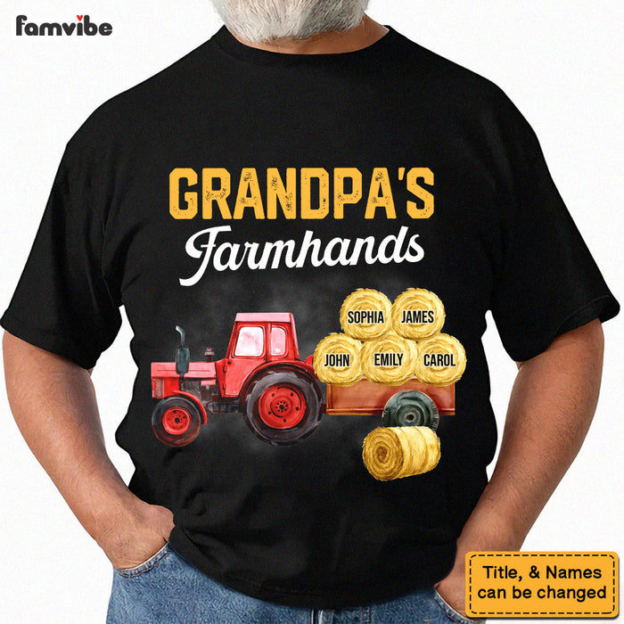 Gift For Grandpa Grandpa's Farmhands Shirt - Hoodie - Sweatshirt 32608 1