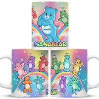 Personalized Gift For Grandma Colorful Bear Mug 32610 thumb 1