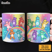 Personalized Gift For Grandma Colorful Bear Mug 32610 thumb 1