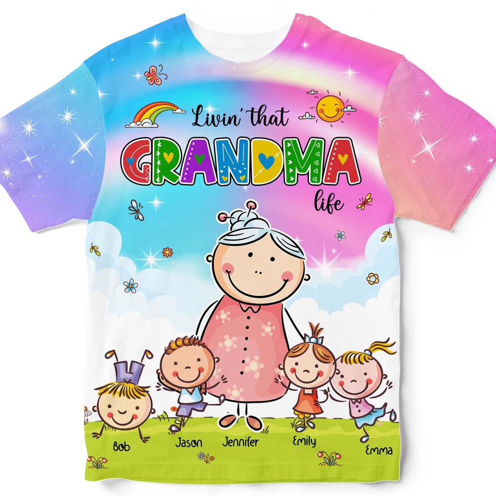 Personalized Gift For Grandma Belongs To All-over Print T-shirt 32611 Primary Mockup