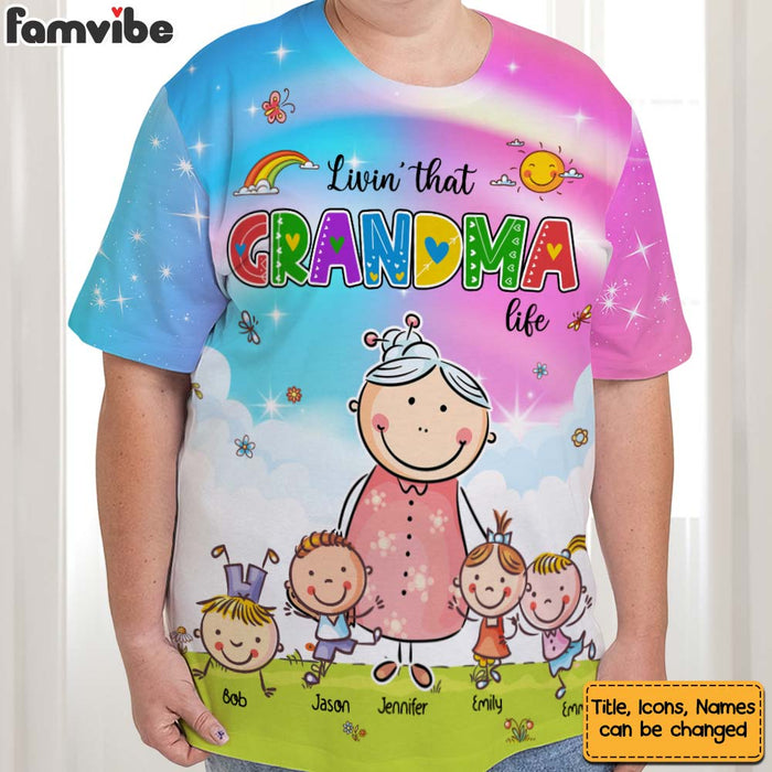 Personalized Gift For Grandma Belongs To All-over Print T-shirt 32611 1