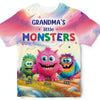 Personalized My Favorite Monsters Call Me Grandma All-over Print T-shirt 32616 1