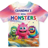 Personalized My Favorite Monsters Call Me Grandma All-over Print T-shirt 32616 thumb 1