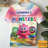 Personalized My Favorite Monsters Call Me Grandma All-over Print T-shirt 32616 1