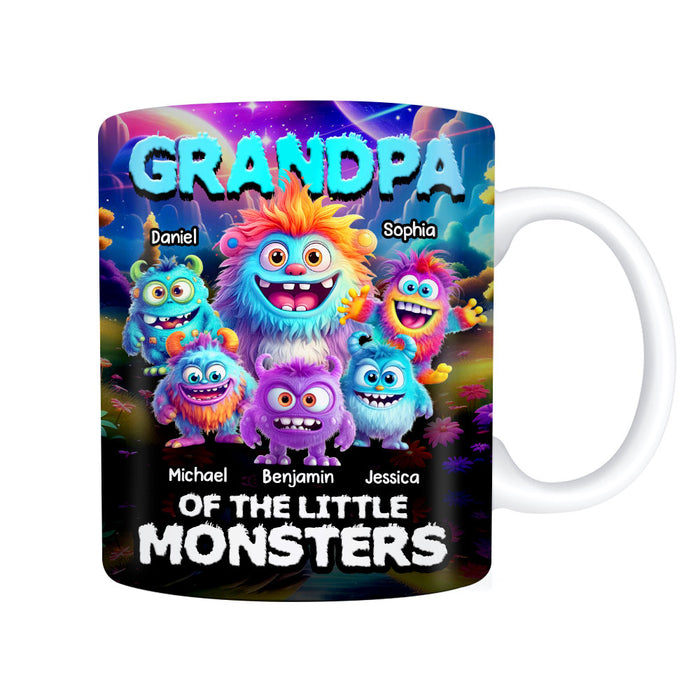 Personalized Gift For Grandpa Of The Little Monsters Mug 32618 1