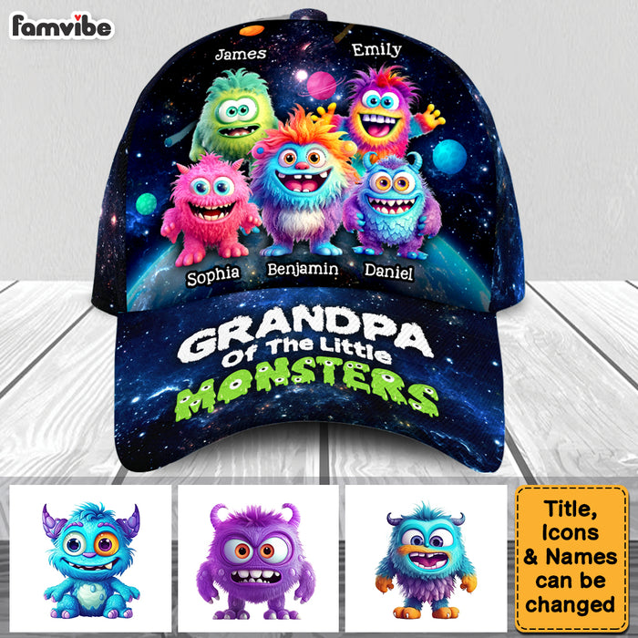 Personalized Gift For Grandpa Of The Little Monsters Cap 32620 1