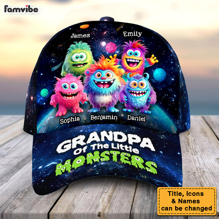 Personalized Gift For Grandpa Of The Little Monsters Cap 32620 1