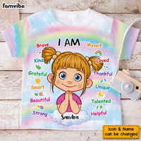 Personalized Gift For Granddaughter I Am Kind All-over Print Kids Shirt 32625 thumb 1
