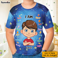 Personalized Gift For Granddaughter I Am Kind All-over Print Kids Shirt 32625 thumb 1