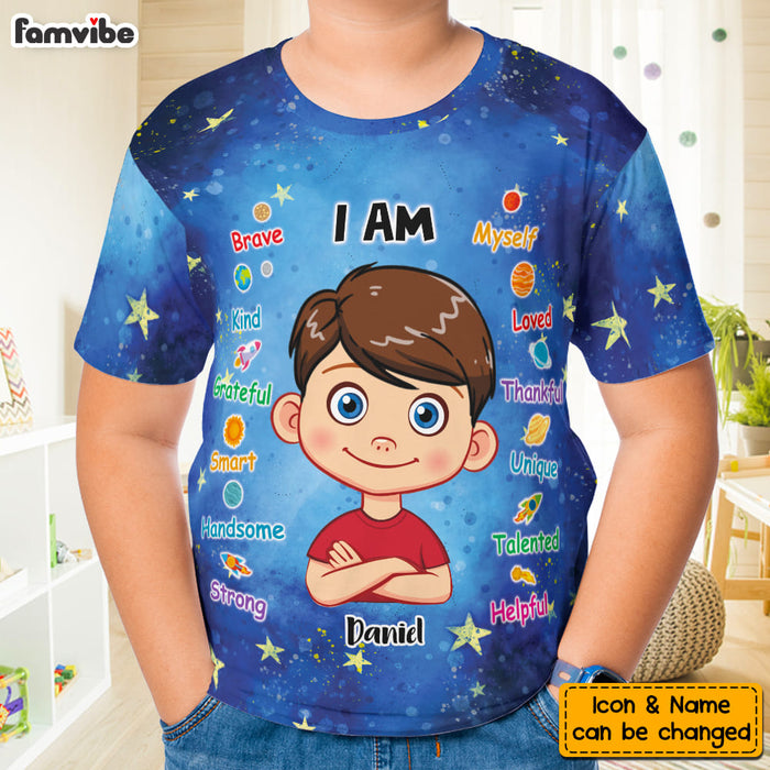 Personalized Gift For Granddaughter I Am Kind All-over Print Kids Shirt 32625 1