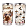 Personalized Gift For Grandma Highland Cow Cleopard Steel Tumbler 32626 1