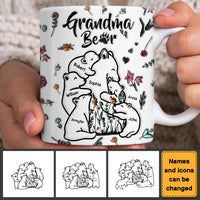 Personalized Gift For Grandma Bear 3d Inflated Print Mug 32627 thumb 1