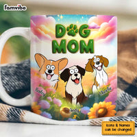 Personalized Gift For Dog Lovers Dog Mom Colorful Mug 32633 thumb 1