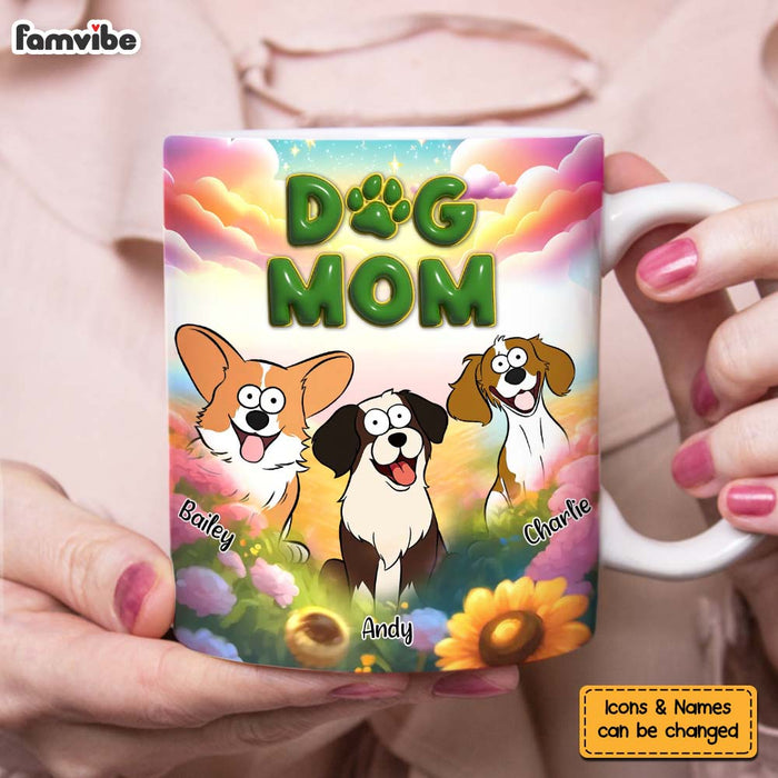 Personalized Gift For Dog Lovers Dog Mom Colorful Mug 32633 1