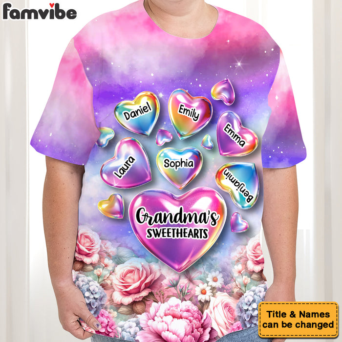 Grandma's Sweethearts Shirt All-over Print T Shirt - Hoodie - Sweatshirt 32637 1