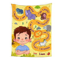 Personalized Gift For Grandkid Affirmation I Am Blanket 32642 thumb 1