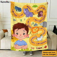 Personalized Gift For Grandkid Affirmation I Am Blanket 32642 thumb 1