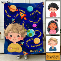 Personalized Gift For Grandkid Affirmation I Am Blanket 32642 thumb 1