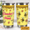Personalized Gift For Grandma's Reason To Bee Happy Steel Tumbler 32643 1