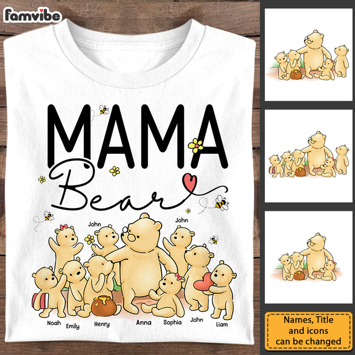 Personalized Gift For Grandma Mamabear Shirt - Hoodie - Sweatshirt 32645 1