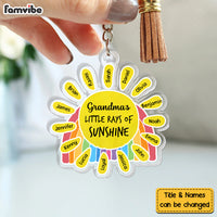 Personalized Gift For Grandma's Rays Of Sunshine Acrylic Keychain 32657 thumb 1