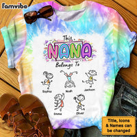 Personalized Gift For Grandma Belongs To Tie Dye All-over Print T Shirt - Hoodie - Sweatshirt 32662 thumb 1