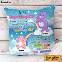 Personalized Gift For Granddaughter Colorful Bear Hug This Pillow 32665 thumb 1