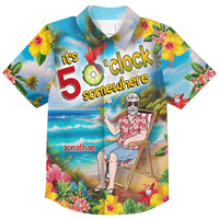 Personalized Funny Gift For Grandpa 5 O'clock Somewhere Hawaiian Shirt 32667 thumb 1