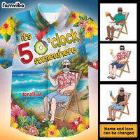 Personalized Funny Gift For Grandpa 5 O'clock Somewhere Hawaiian Shirt 32667 thumb 1