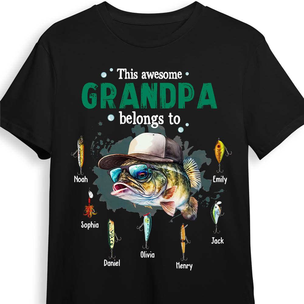 Personalized Gift For Fishing Grandpa Belongs To Shirt Hoodie Sweatshirt 32668 Primary Mockup